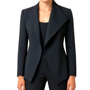 MAXMARA WEEKEND Asymmetrical Drape Front Blazer